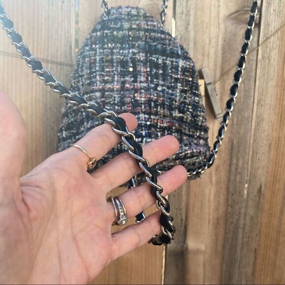 Zara Tweed Zara Mini Backpack - Picture 8 of 8